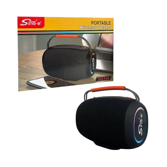Sing-e Portable Wireless Speaker ZQS P18 Black